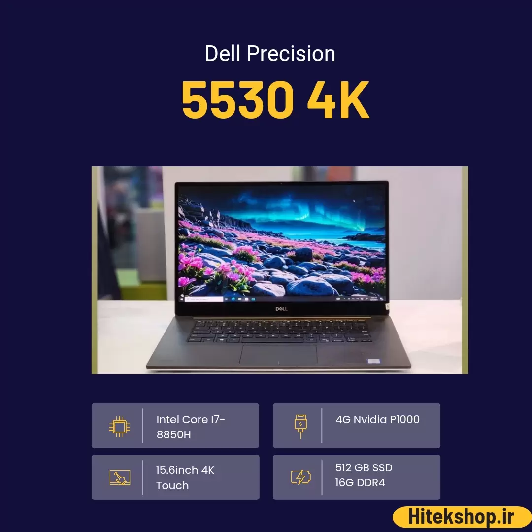 خرید لپ تاپ 15.6 اینچی Dell Precision 5530 4K