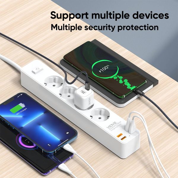 شارژر PD و چندراهی VIDVIE POWER STRIP - Image 3