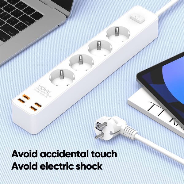شارژر PD و چندراهی VIDVIE POWER STRIP - Image 4